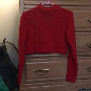 Cropped long sleeve shirt